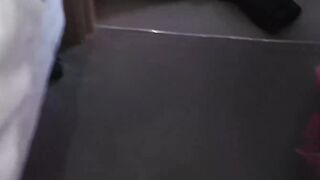 Sexsual English cougar giggles while bouncing on big penis