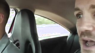 Tattooed old thot fucking 2 cocks 1 by 1
