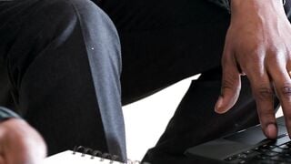 Black husband finds ebony wife tribbing
