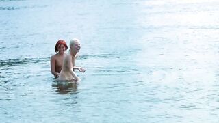 Nudist teen is enjoying the sun