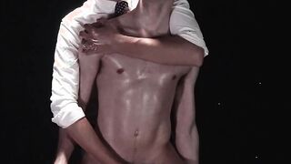 Submissive twink deep ass fingered and pounded hard