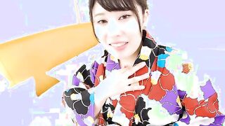 Yuuka Kamakura sucks a dick toying her pussy