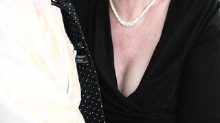 Lucky horny granny Pixie drilled on sofa by Robs hard cock