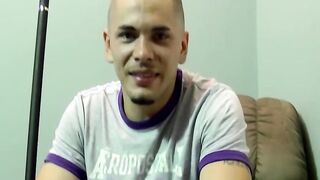 Straight guy Hurricane lays back and enjoys the pleasure