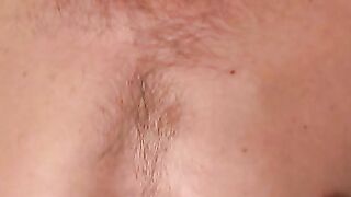 Guy with a mustache tugs his cock before cumming hard