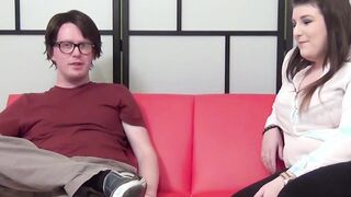 Fat ass slut deepthroats fake producer hoping for a role