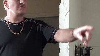 Young lady shoots an erotic film and has sex with an old man