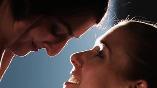 Office lesbians turn the lights off for pussy licking