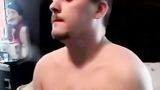 Horny Blaze shoots his sticky load of cum on Joes face