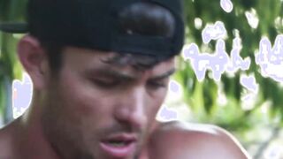 Interracial outdoor anal fucking with muscular homosexuals