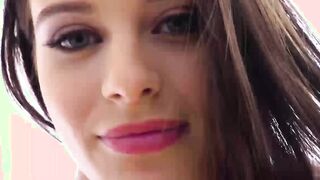 Hot brunette teen big cock chugging and bunghole rimming