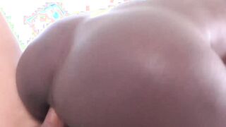Beautiful ebony tbabe fingered and fucked by handsome stud