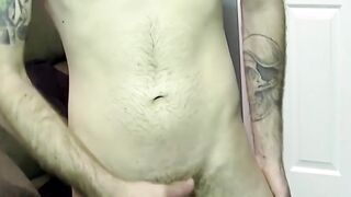 Nerdy tattoed gay dude drills deep big blacks man tight ass