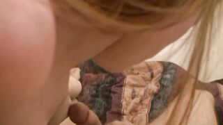 BAE GINGER WITH TINY BOOBIES BLOWING COCK LIKE A EXPERT