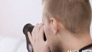 Nude red haired bombshell Raquel C fucks rough till climax
