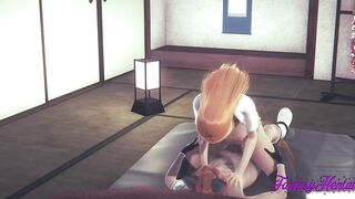 Bleach Anime 3D - Orihime banged! and jizzed into her snatch - Japanese Manga hentai