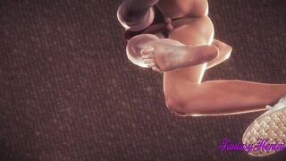 Dragon Ball 3D Animated - C18 fellatio with cum inside her mouth and Screwed with cumshot - Cartoon Manga Japanese Porn
