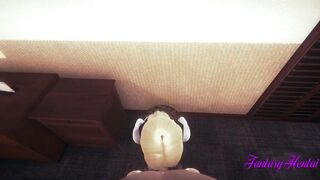 Dragon Ball 3D Animated - C18 fellatio with cum inside her mouth and Screwed with cumshot - Cartoon Manga Japanese Porn