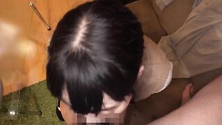 Japanese adorable 18 cunt with mouth with crazy sexy boobies blows cock deep. oriental Pounded and Cumshot vagina. Part one