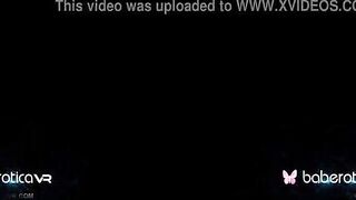 Solo ginger goddess, Ornela Morgan is masturbating, into VR