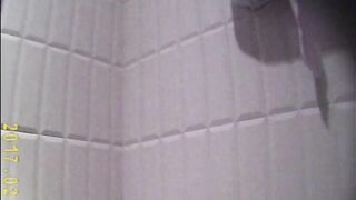 Spy on girls inside the restroom, looking at their bald vaginas (Twat Collection four)