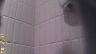 Spy on girls inside the restroom, looking at their bald vaginas (Twat Collection four)
