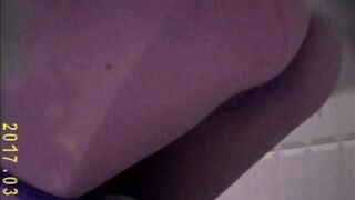 Spy on girls inside the restroom, looking at their bald vaginas (Twat Collection four)