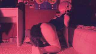 Beauty catgirl Ram ride a african toy until squirt - Cosplay SpookyBoogie