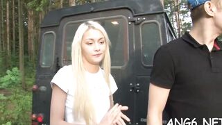 Marvelous blonde maid Olivia C gets drilled deep