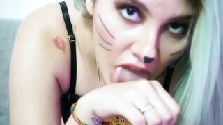Role play with a Cutie latin barely legal colombian star - Im a cat