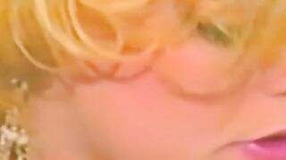 Blonde chick services a hairy dick and waits for cumshot