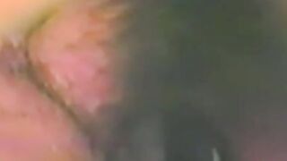 Blonde chick services a hairy dick and waits for cumshot