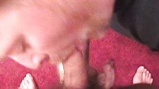 Surfer dude stroking his cock quickly until its jizz time
