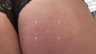 Inked English slut sucks fake producers cock with power