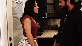 Abella Danger fucking into the table with her brown eyes