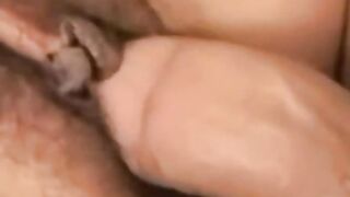 Busty amateur lady rides a cock and receives creampie