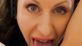 Classy English babe eaten out by lesbian MILF and fingering