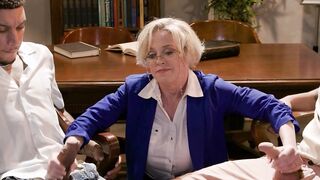 Double penetration of big tits librarian