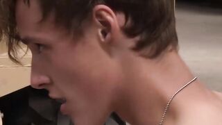 Mickey gets banging from both dudes with a load in his face