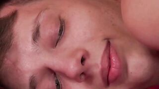 Muscle butt lover giving ass massage and toying his friend