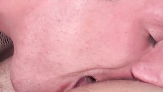 Skinny massage therapist rimming and sucking rock solid cock