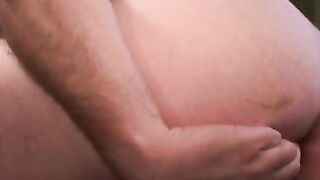 Naughty bear tugging cock and fiddling asshole solo