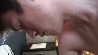 Big dick amateur jock hot solo masturbation in shower