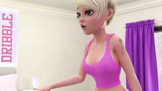 3D FUTA Dickgirl Fucks Mom & Cums Inside