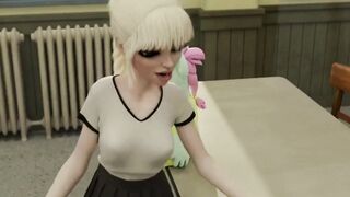 H0RSE Cock FUTA Fucks SHEMALE Teacher 3D