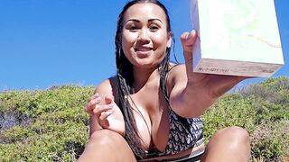 Huge tits Asian MILF slut sucking cocks
