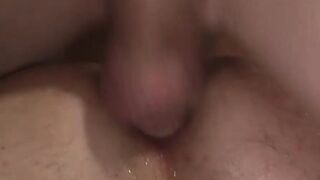 He really likes having his ass drilled with a night stick