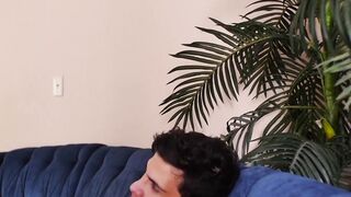 Twink cutie gets on top and takes dick in his tight butthole