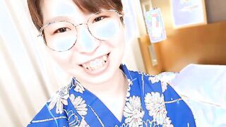 Momoko Azuma returns to our studios and wears a yakata to masturbate 2
