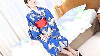 Momoko Azuma returns to our studios and wears a yakata to masturbate 2
